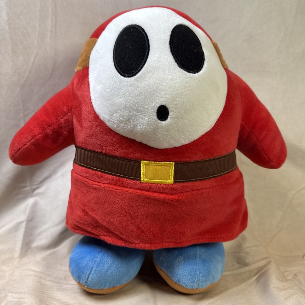 Large 13'' Super Mario Brothers Nintendo Shy Guy Plush Toy EUC Collect them all!